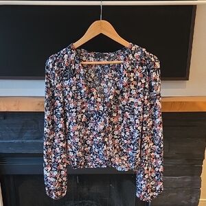 Dynamite - Floral Wrap Blouse
